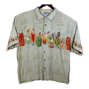Big Dogs “It’s 5 O’clock Somewhere” Men’s 3XL Hawaiian Shirt 100% Rayon